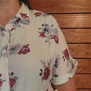 Floral Print Women's Top